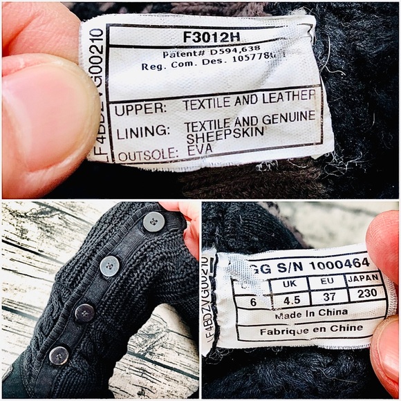 UGG⚡️Auth Slouchy Buttons Knit Boots_6/6.5/7/7.5 - Picture 7 of 10